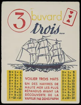 buvard publicitaire 3  buvard  trois... 1994.34.919 Photo