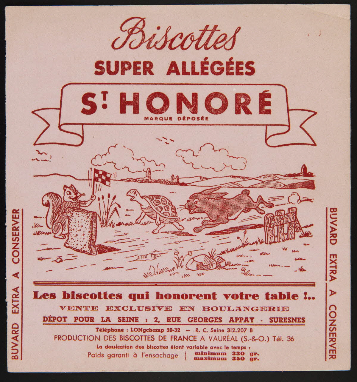 buvard publicitaire ST HONORE 1994.34.93 Photo