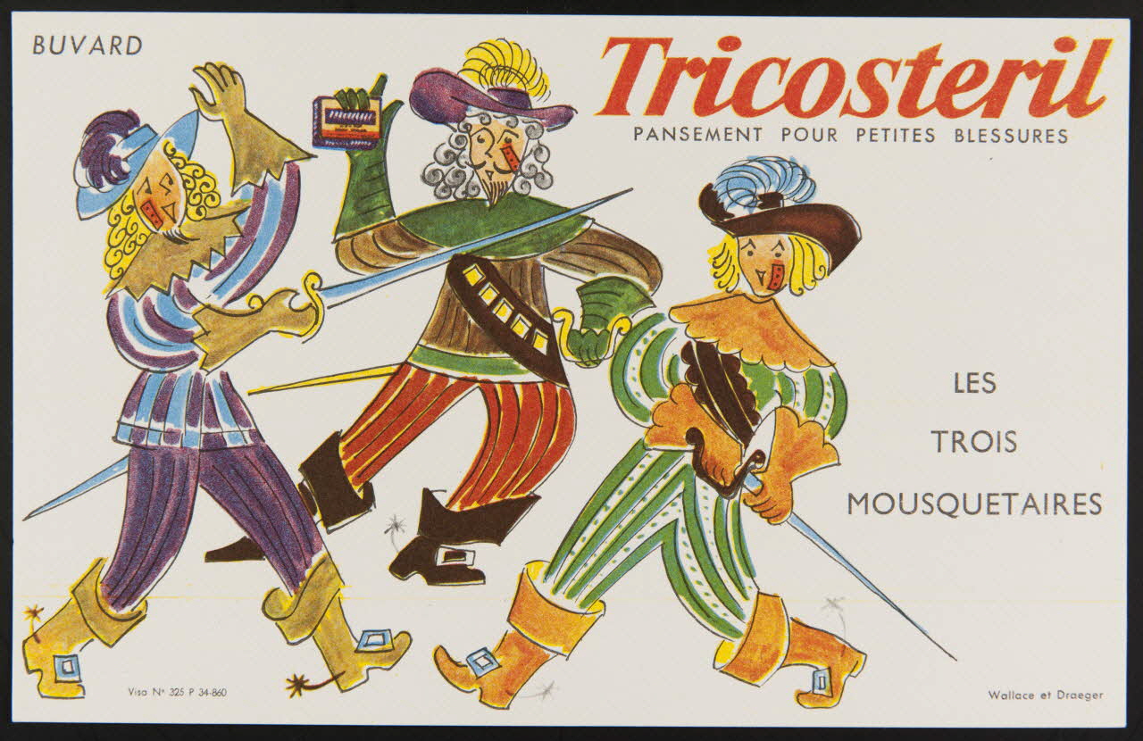 buvard publicitaire Tricostéril  PANSEMENT POUR PETITES BLESSURES 1994.34.936 Photo