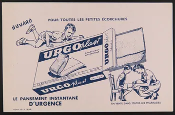 buvard publicitaire POUR TOUTES LES PETITES ECORCHURES 1994.34.938 Photo