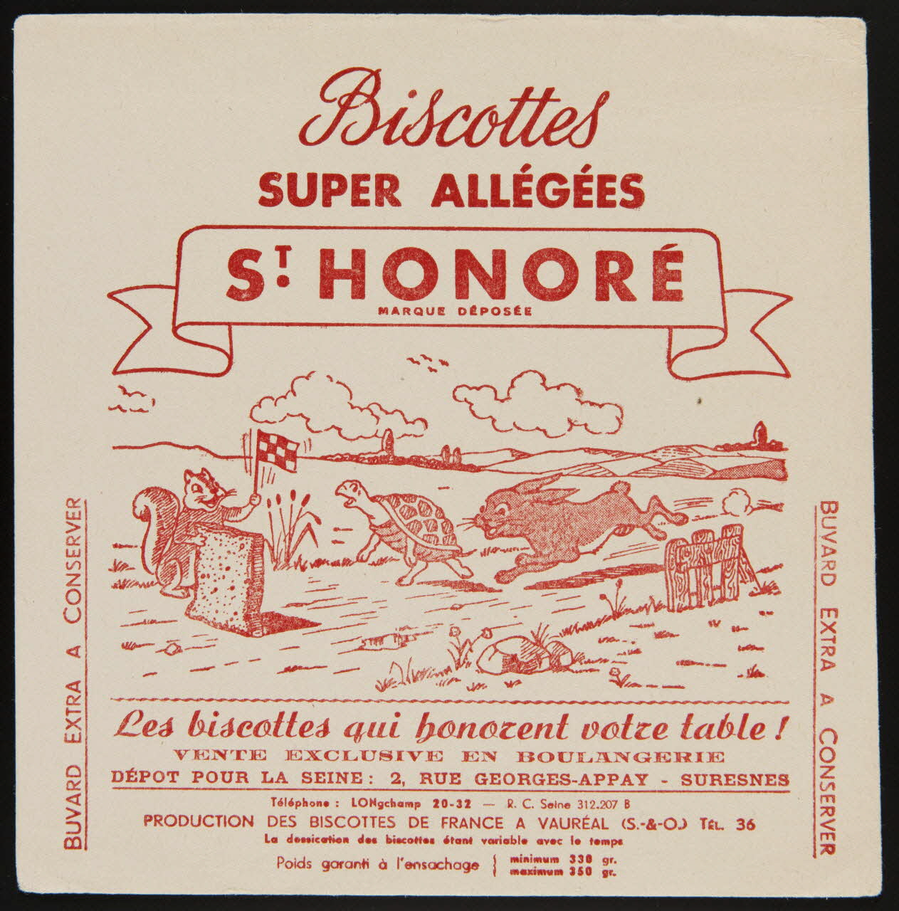 buvard publicitaire ST HONORE 1994.34.94 Photo