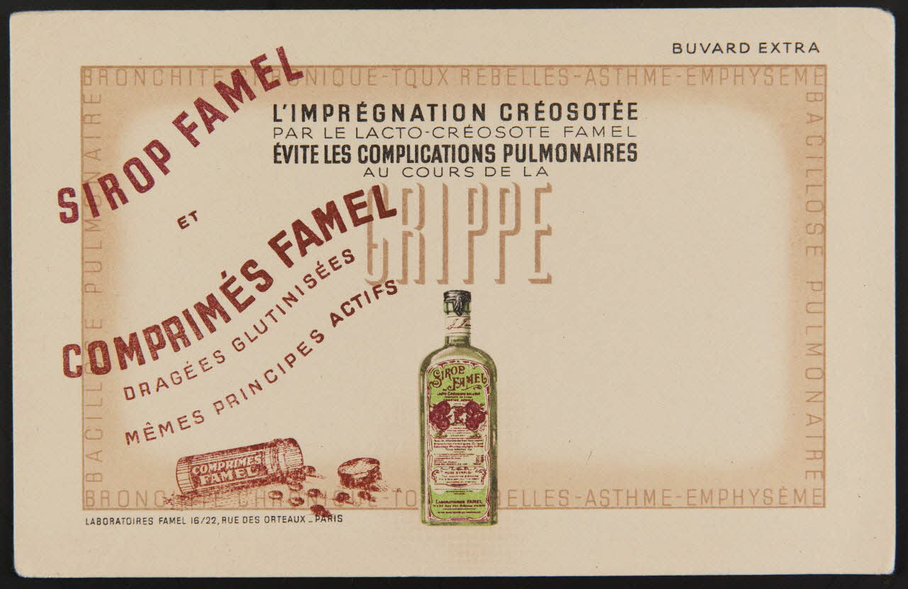 buvard publicitaire SIROP FAMEL 1994.34.951 Photo