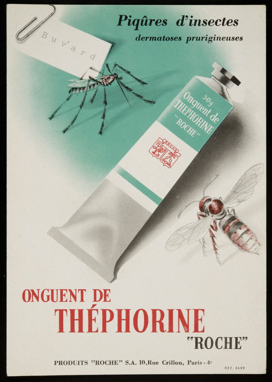 buvard publicitaire ONGUENT DE  THEPHORINE  "ROCHE" 1994.34.960 Photo