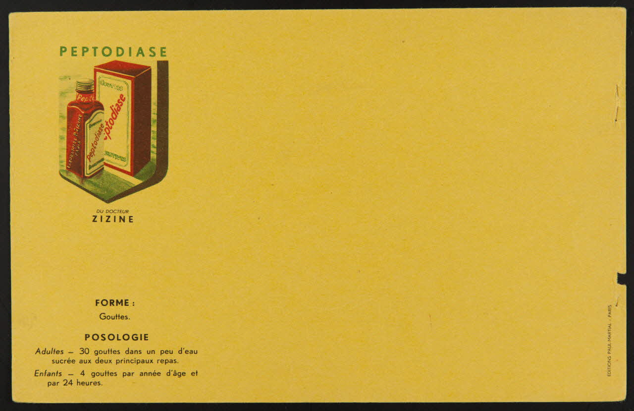 buvard publicitaire PEPTODIASE 1994.34.970 Photo