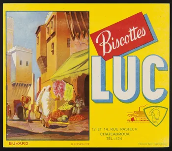 buvard publicitaire Biscottes  LUC 1994.34.98  Photo