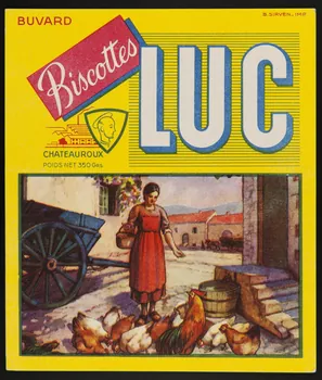 buvard publicitaire Biscottes  LUC 1994.34.99  Photo