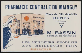 buvard publicitaire PHARMACIE CENTRALE DU MAINGUY 1994.34.993 Photo