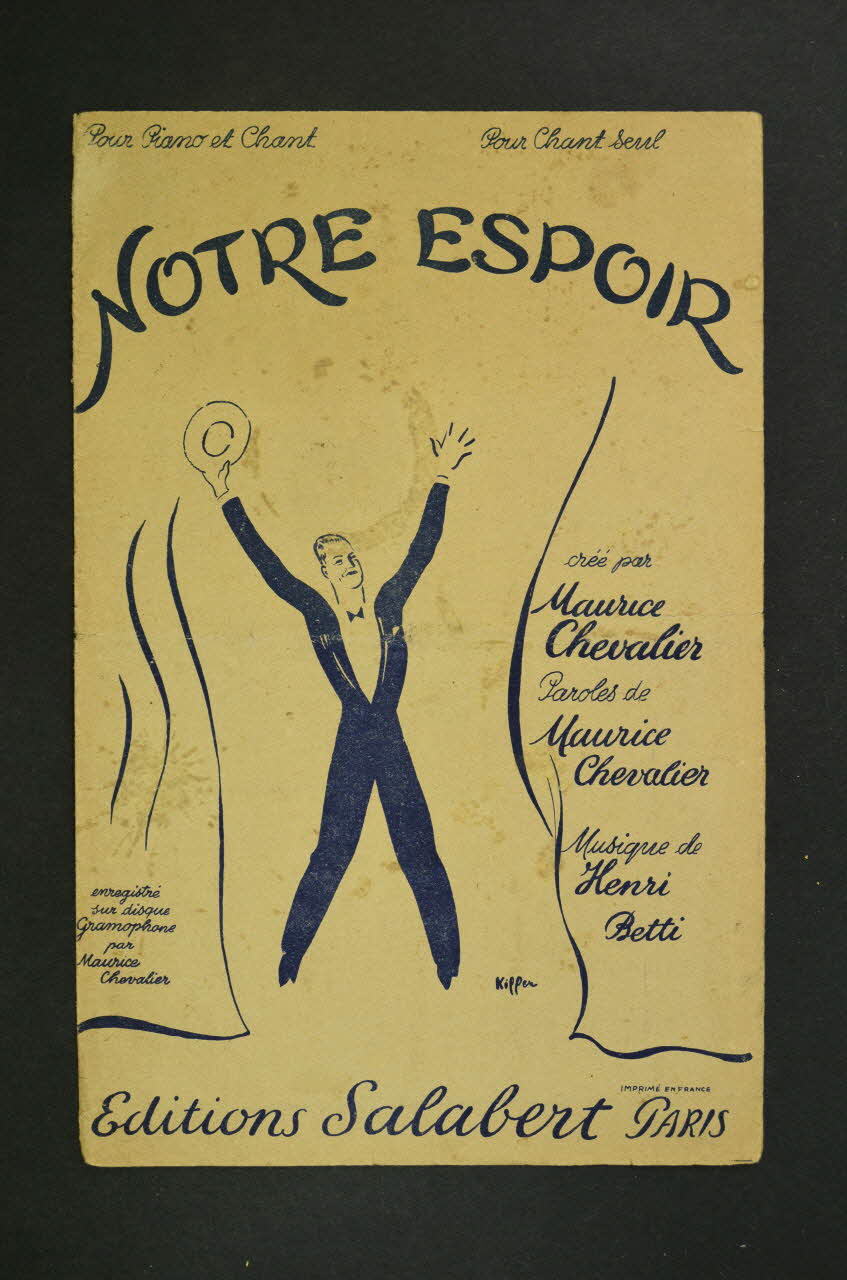 Henri Betti ; Maurice Chevalier ; Salabert chanson petit format Île-de-France, France 1941 1965.172.53 Photo Mucem
