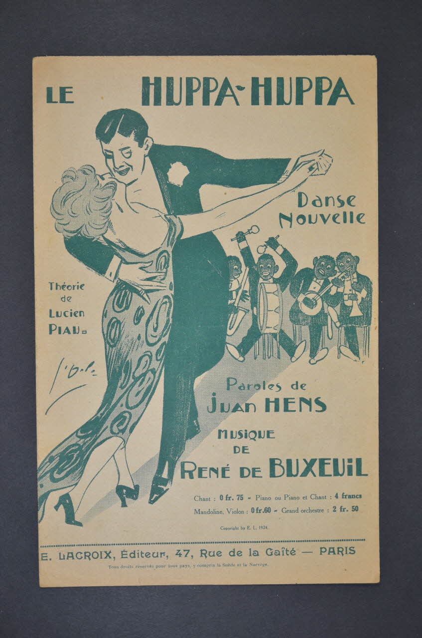 Juan Hens ; René De Buxeuil ; Eugène La Croix chanson petit format Île-de-France, France 1924 1966.189.140 Photo Mucem