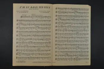 William Romsberg ; Paul Nast ; E Audiffred ; Léo Fils Lelièvre ; Simone Judic chanson petit format Paris 9ème 1922 1966.189.15 Photo Mucem