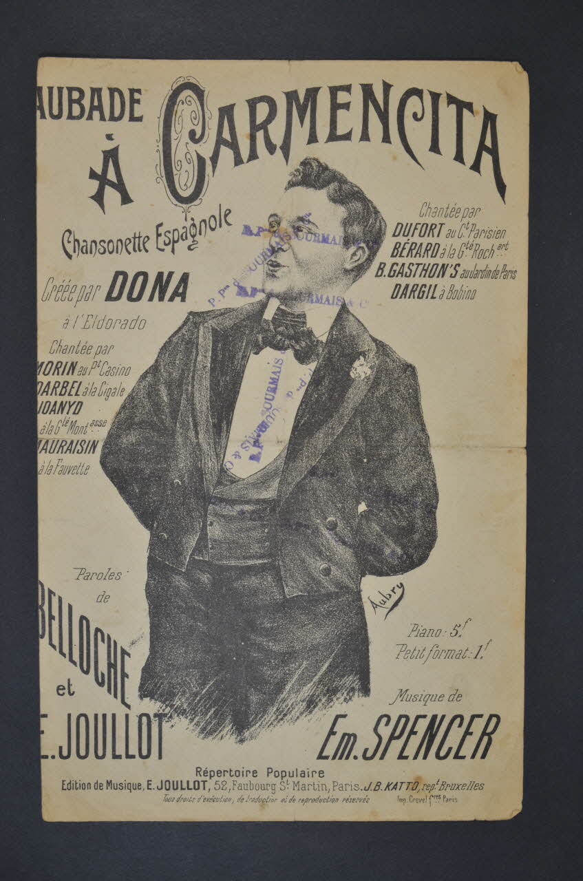 chanson petit format 1965.172.64 Photo Mucem