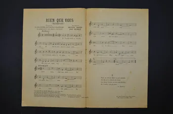 Joe Burke ; Benny Davis ; Léo Lelièvre ; Fernand Rouvray ; Henri Varna ; Lynel ; Francis Day chanson petit format Île-de-France, France 1925 1966.189.24 Photo Mucem