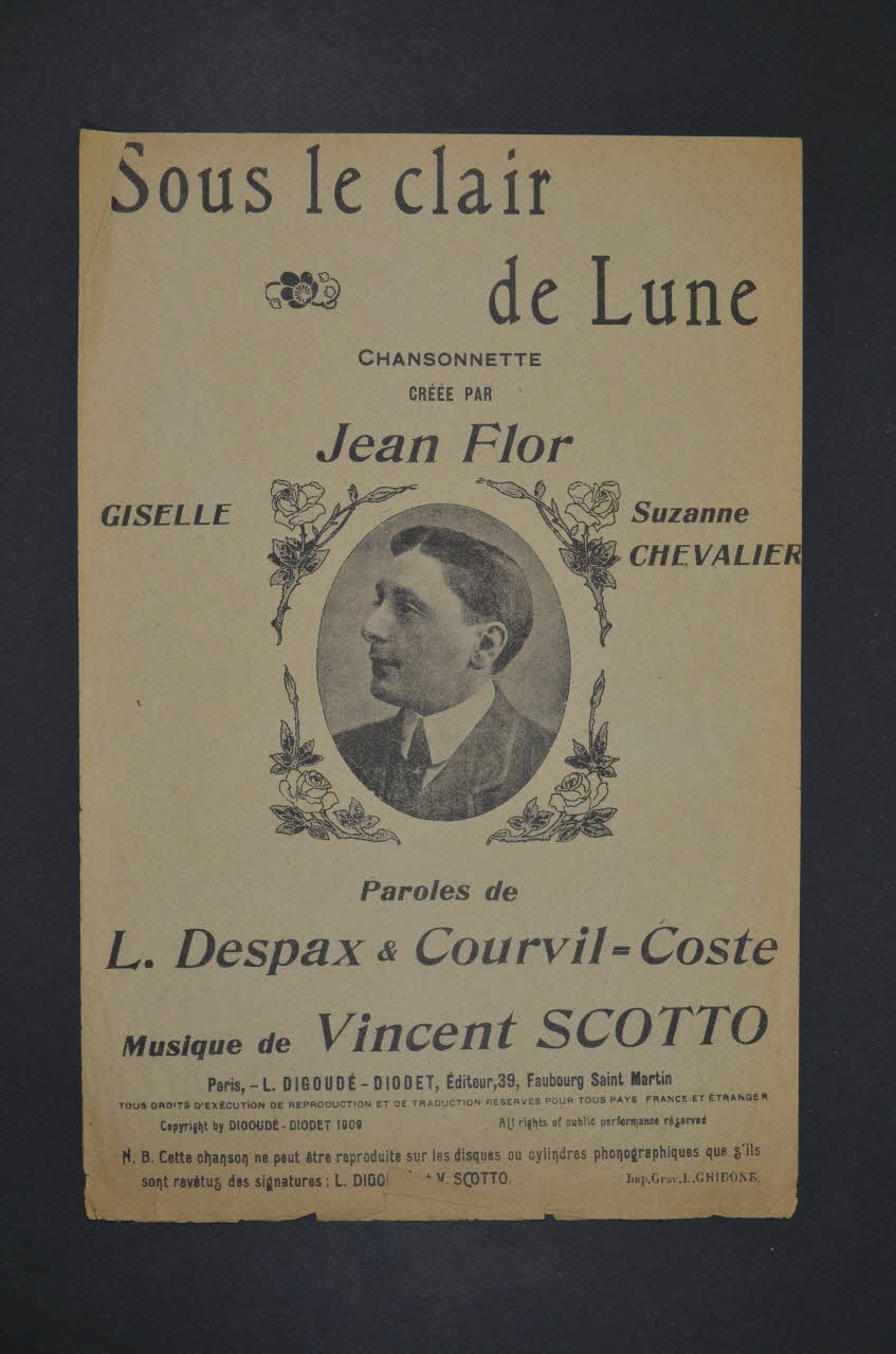 chanson petit format 1965.172.75 Photo Mucem