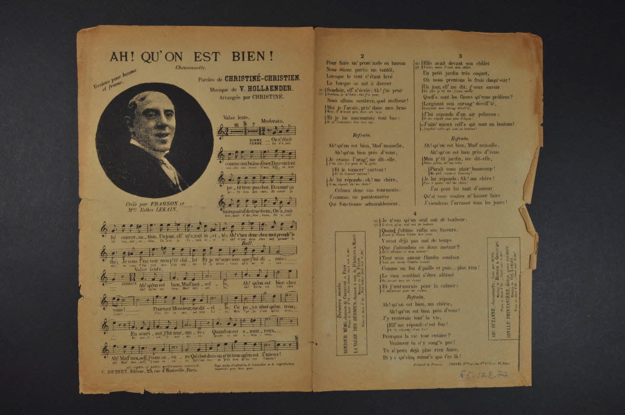 chanson petit format 1965.172.77 Photo Mucem