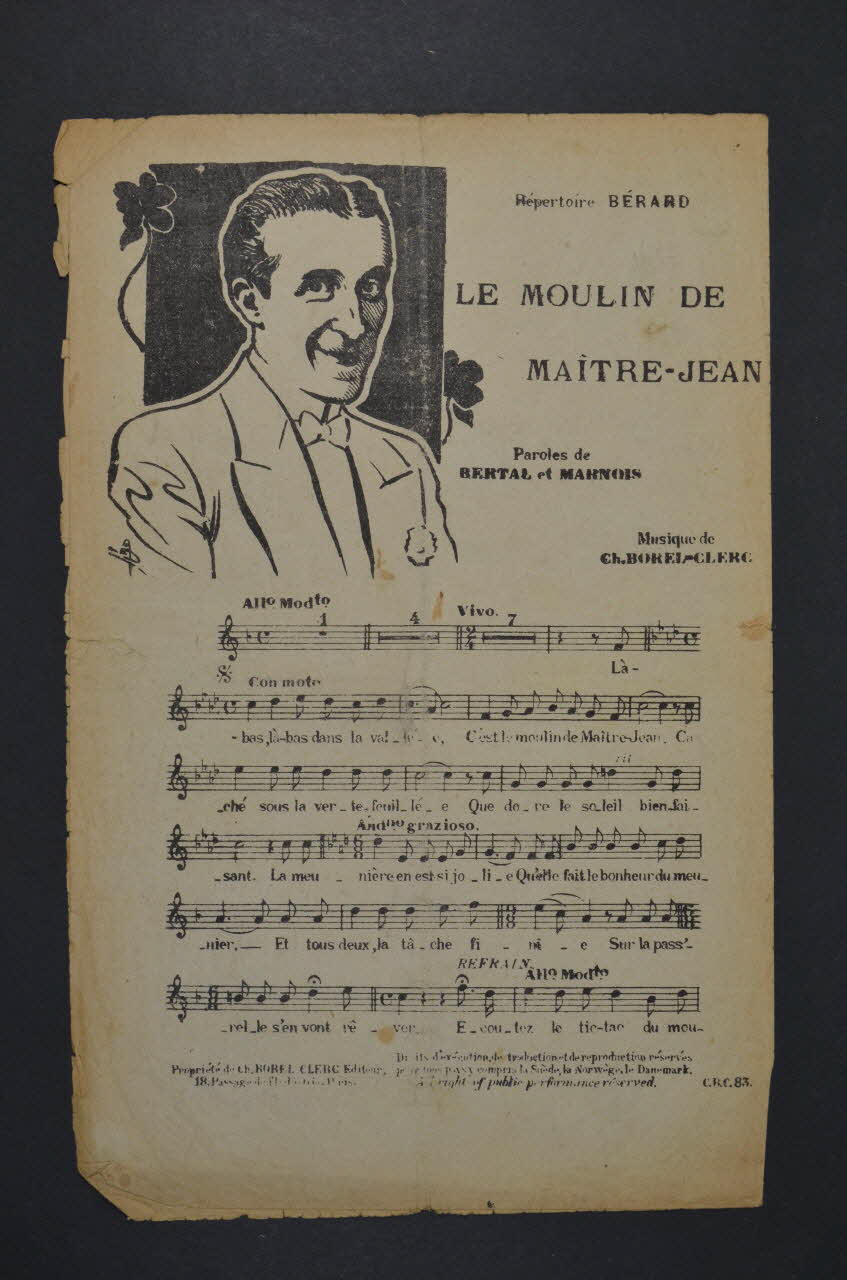 chanson petit format 1965.172.82 Photo Mucem