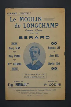 Eugène Rimbault ; Pierre Codini ; Adolphe Bérard chanson petit format Île-de-France, France 1919 1966.189.43 Photo Mucem