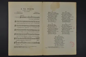 Henri Christiné ; Eugène Christien ; Henri Dickson ; ZaïQue ; Carvey chanson petit format Île-de-France, France 1907 1965.172.9 Photo Mucem