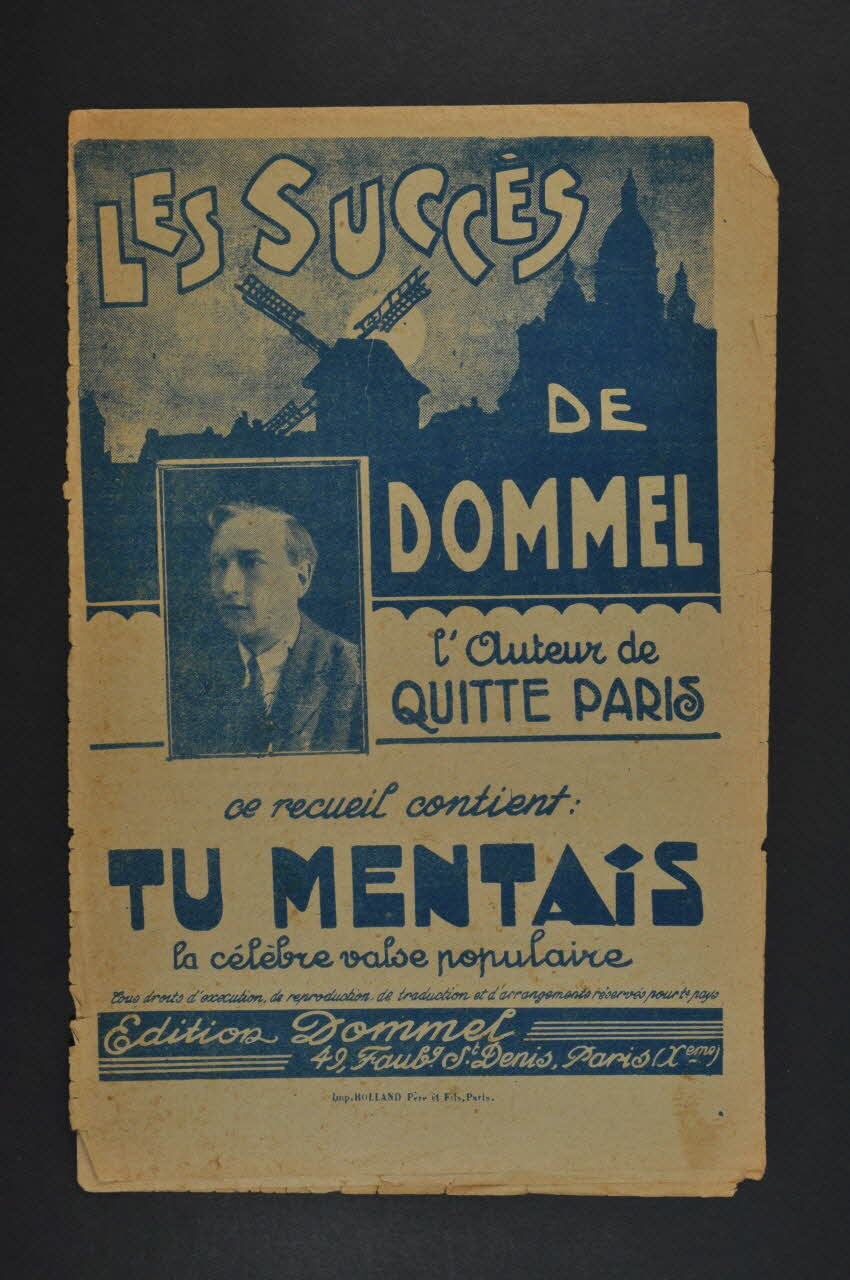 chanson petit format 1966.189.66 Photo Mucem