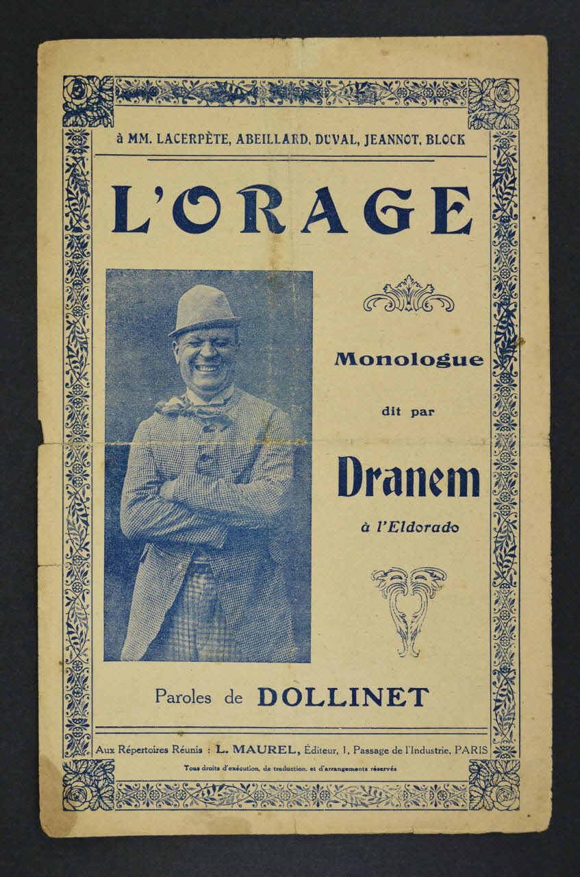 chanson petit format 1966.189.67 Photo Mucem