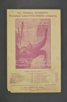 André MouëZy-Eon ; Tiarko Richepin ; Albert Willemetz ; Éditions Max Eschig chanson petit format Île-de-France, France 1927 1965.175.111  Photo Mucem