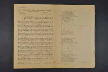 chanson petit format 1966.189.78 Photo Mucem