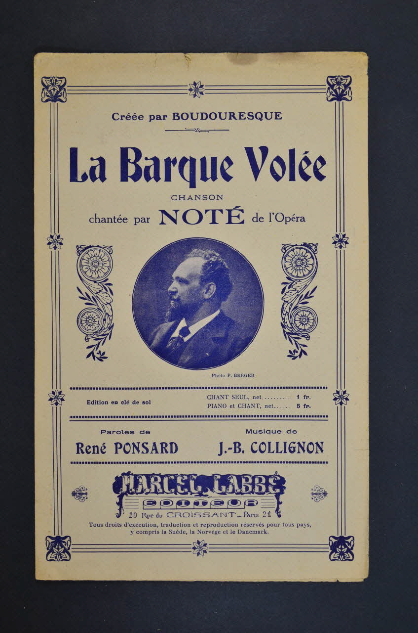 chanson petit format 1965.175.120 Photo Mucem