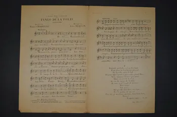 Pierre Chapelle ; Léon Dequin ; Paul Gesky ; Aux Mélodies Nouvelles chanson petit format Île-de-France, France 1920 1966.189.85  Photo Mucem