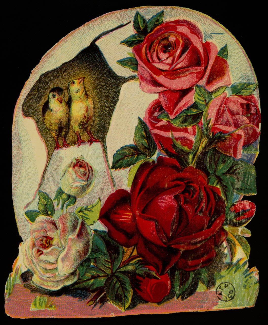 estampe Moineaux et roses 1967.107.20 Photo