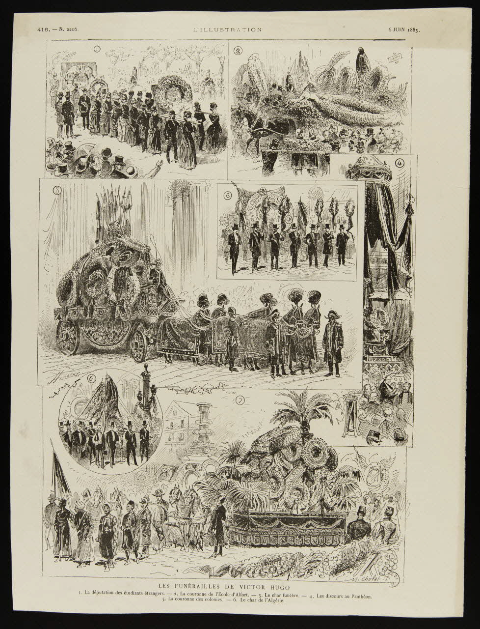 estampe L'ILLUSTRATION  LES FUNERAILLES DE VICTOR HUGO 1967.116.1039 Photo