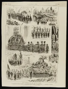 estampe L'ILLUSTRATION  LES FUNERAILLES DE VICTOR HUGO 1967.116.1039 Photo
