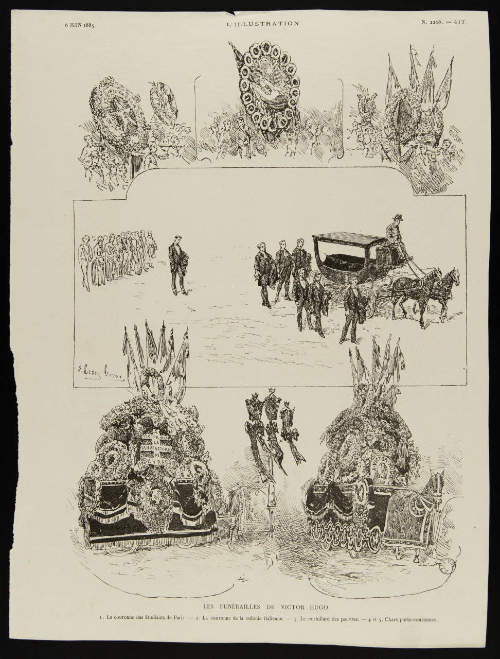 estampe L'ILLUSTRATION  LES FUNERAILLES DE VICTOR HUGO 1967.116.1040 Photo