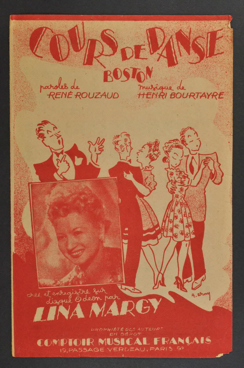 René Rouzaud ; Henri Bourtayre ; Lina Margy ; Comptoir Musical Français chanson petit format Île-de-France, France 1948 1966.189.98 Photo Mucem