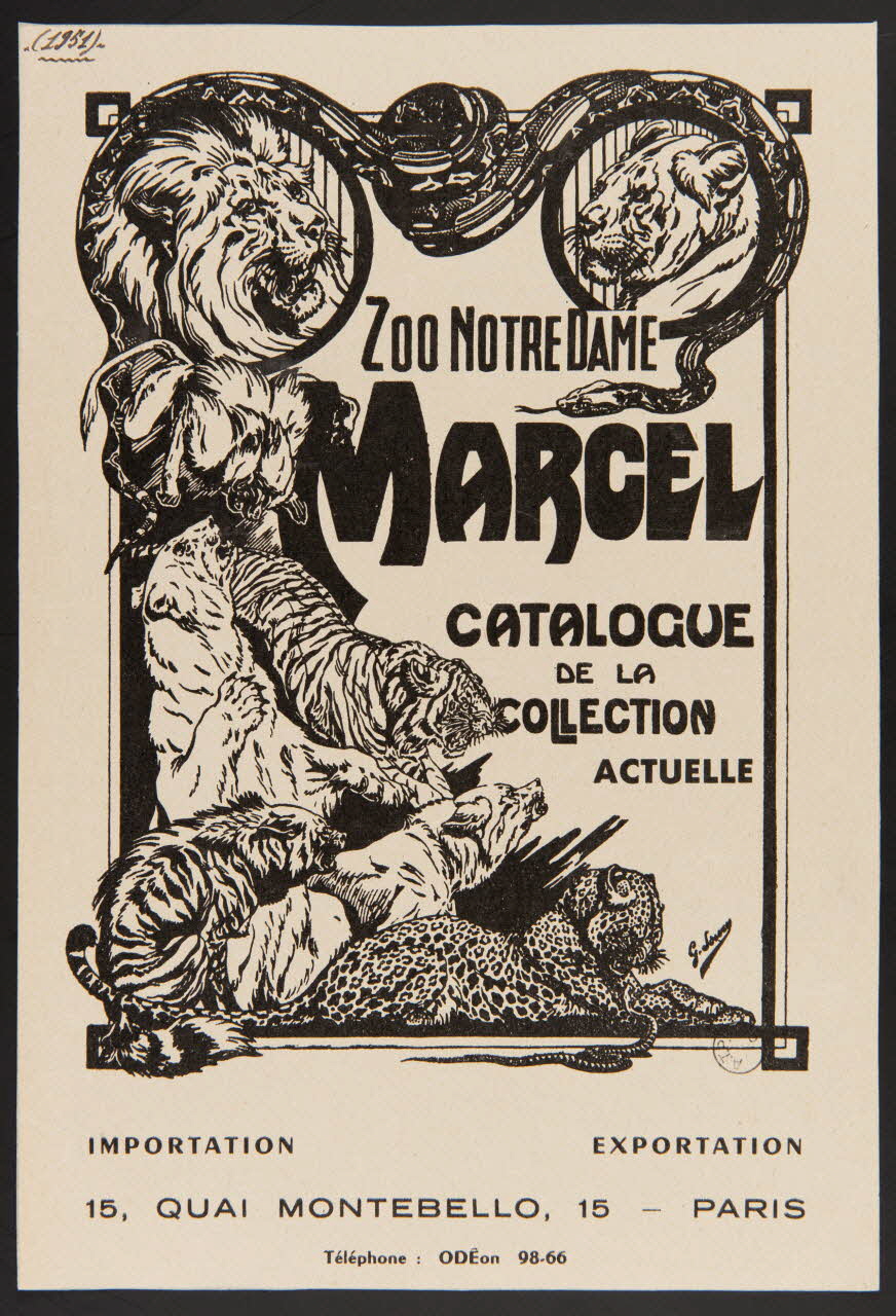 estampe ZOO NOTRE DAME  MARCEL 1967.116.1065 Photo