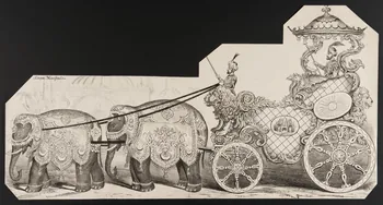 estampe Carrosse tiré par des éléphants. 1967.116.1073  Photo