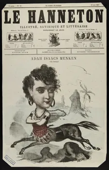estampe LE HANNETON  ILLUSTRE, SATIRIQUE ET LITTERAIRE  ADAH ISAACS MENKEN 1967.116.1074 Photo