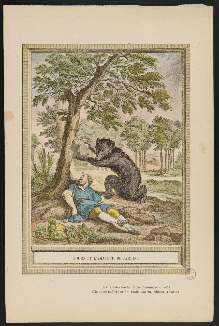 estampe L'OURS ET L'AMATEUR DE JARDINS 1967.116.1116 Photo