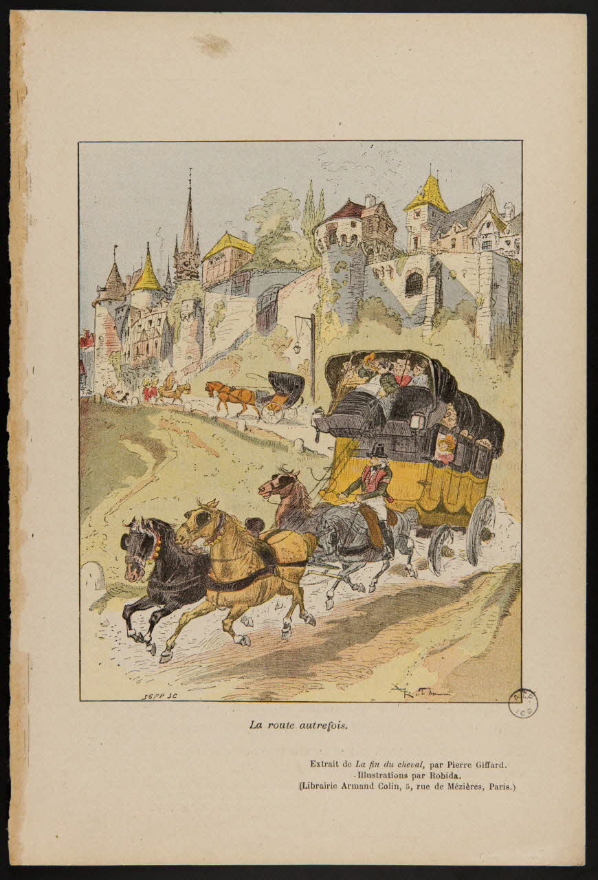 estampe La route autrefois. 1967.116.1119 Photo