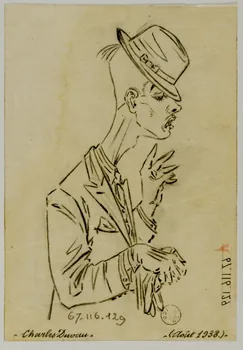 Gustave Soury dessin Caricature de Charles Duvau 1938 1967.116.129  Photo