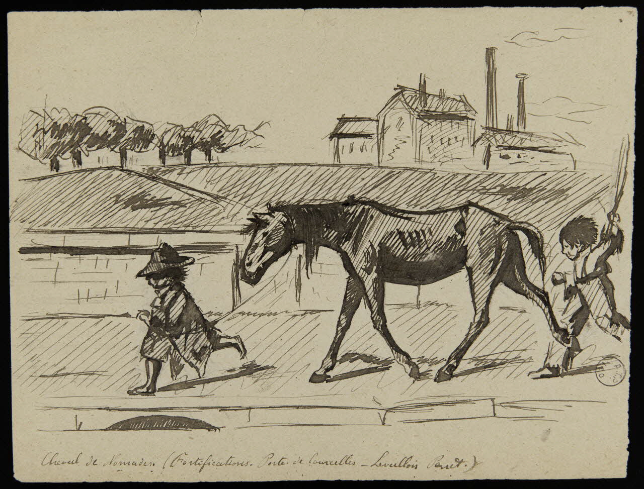 dessin Cheval de nomades 1967.116.136 Photo