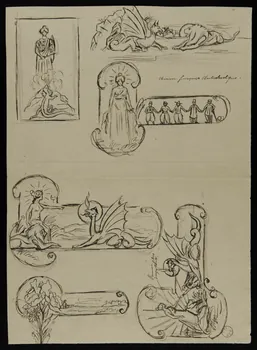 dessin Six études pour une publicité antialcoolique 1967.116.149  Photo