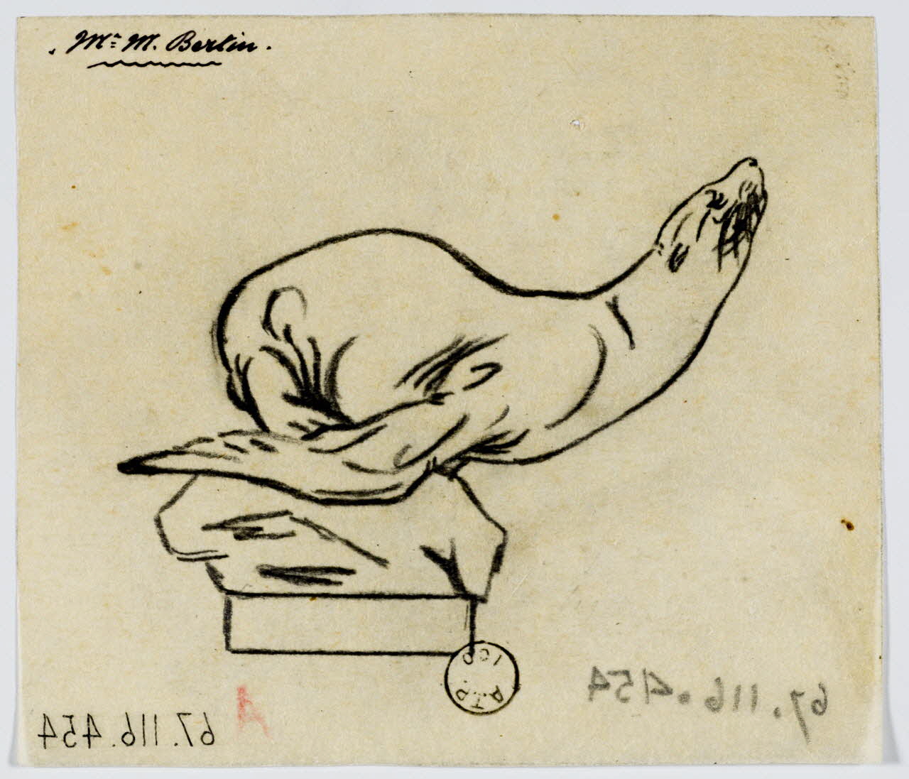 Gustave Soury dessin Mr M. Bertin 1919-1929 1967.116.454 Photo