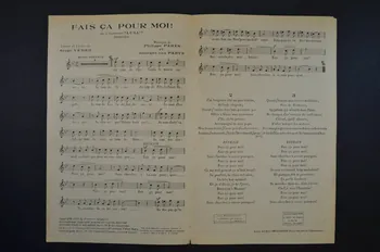 Georges Van Parys ; Philippe Parès ; Serge Verber ; Francis F. Salabert chanson petit format Île-de-France, France 1927 1965.175.43 Photo Mucem