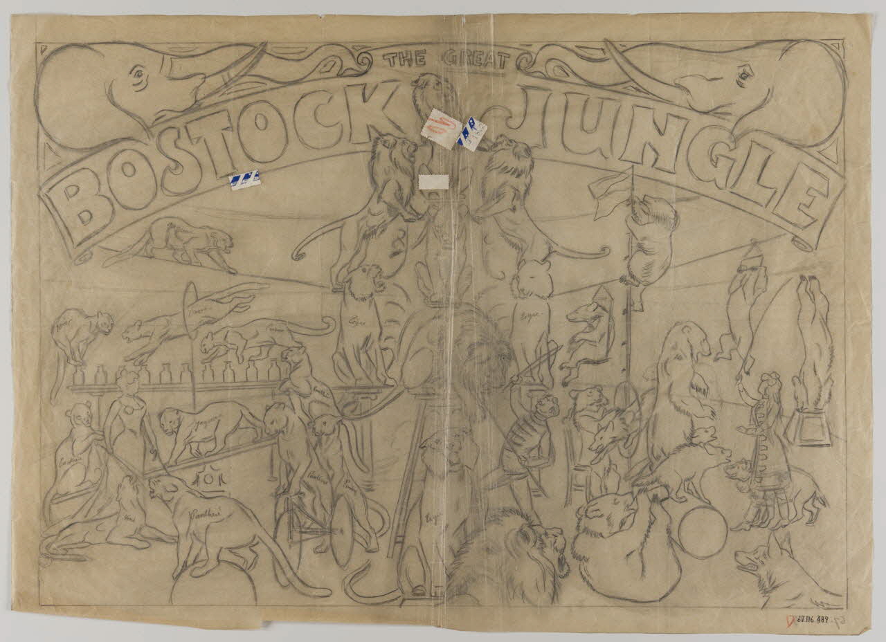 Gustave Soury dessin The great Boston jungle 1966 1967.116.489 Photo