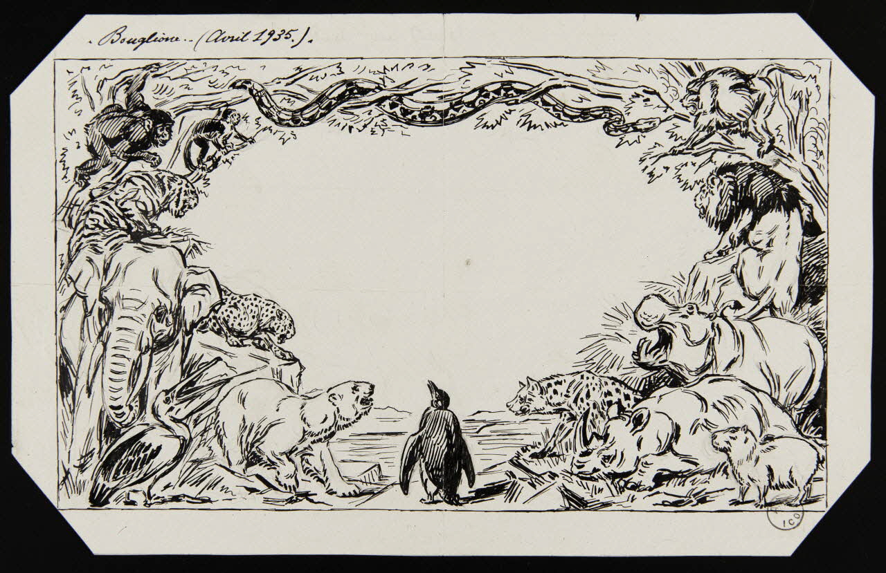 Gustave Soury dessin Bouglione 1935 1967.116.495 Photo