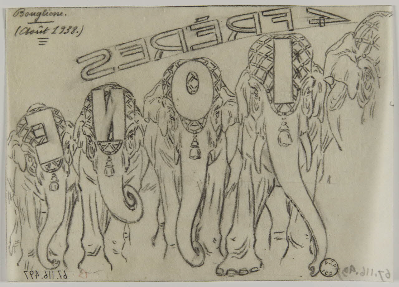 Gustave Soury dessin Bouglione. 1938 1967.116.497 Photo