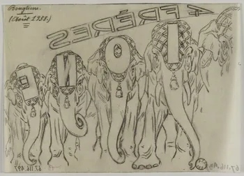Gustave Soury dessin Bouglione. 1938 1967.116.497 Photo