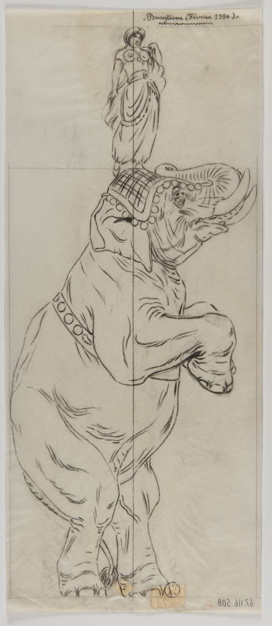 Gustave Soury dessin Bouglione 1950 1967.116.508 Photo