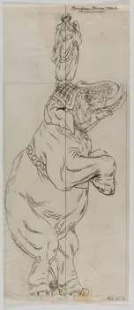 Gustave Soury dessin Bouglione 1950 1967.116.508 Photo