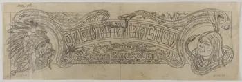 Gustave Soury dessin ORIGINAL ATTRACTION Direction Joseph Bousquet 1924 1967.116.511 Photo
