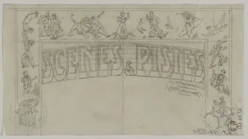 Gustave Soury dessin Projet de programme de cirque 1954 1967.116.531  Photo